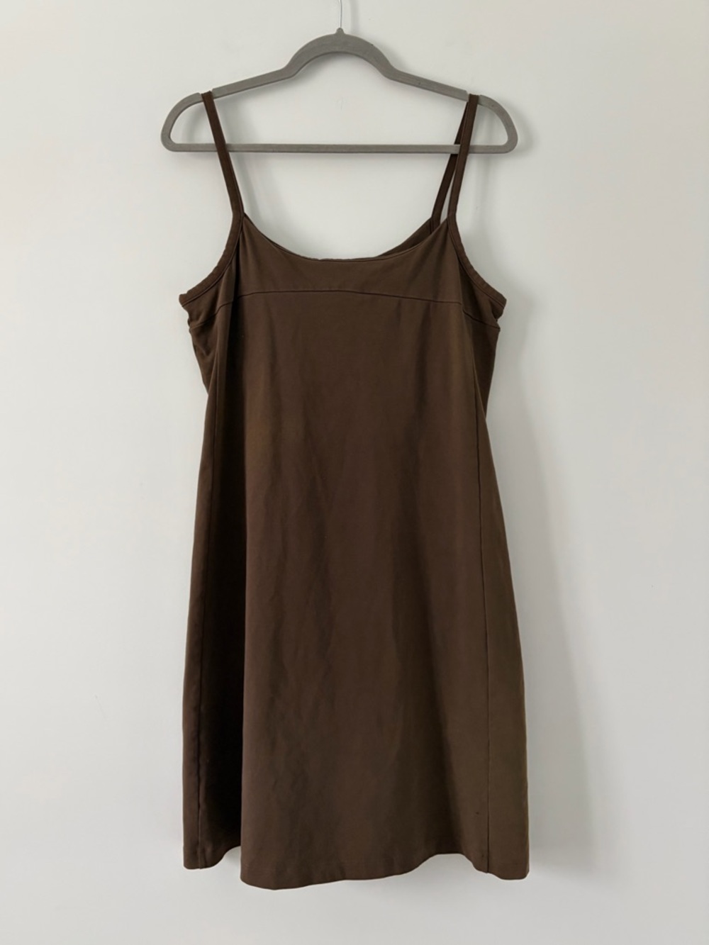 Patagonia Vitaliti Strappy Sleeveless Casual Organic Cotton Mini Dress Brown XL